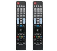 2Pcs AKB73756565 Reemplazo de Mando a Distancia adaptar por LG TV 42LG5000 42PC1RV 50PK760 22LG3060 32LV2500 32LG30RA 37LH7020 37LG5000 50PG60 60PA6500 19LV2500 32LK330ZH 32LG3000 37LH4000 37LG3000