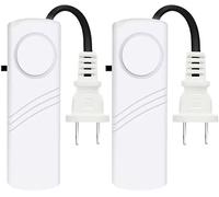 2PCS Alarma de fallo de alimentación Alarma automática de fallo de alimentación, indicador LED de 80 dB Smart Alarm Sirena de Advertencia con Adaptador de Enchufe UE