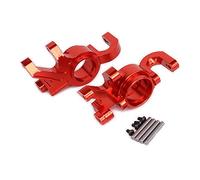 2pcs aleación dirección Hub Carrier Bloques 7737 para RC Hobby Car 1/5 1/6 Traxxas X-MAXX (rojo)