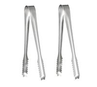 2PCS Alicates para Hielo de Acero Inoxidable,Azúcar, Cubitos de Hielo,Dulces,Servir,Cocina de Pinzas, para Banquetes de Boda, Bar, Buffet,15cm