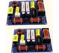 2PCS Altavoz Divisor de Frecuencia Crossover 3-Way 300W HiFi Audio Altavoz Treble Mid Bass Crossover Filtro para altavoces de 3-5 pulgadas