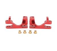 2PCS Aluminum Alloy Caster Blocks for Traxxas Rustler 4WD | High Hardness & Lightweight Replacement | Universal Front C Hub Carrier for 1:10 RC Cars | Long - Lasting & Abrasion - (Red)