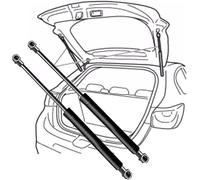 2Pcs Amortiguadores Maletero para Ford Focus (Estate) 2010-2022, Varillas Soporte Elevación Boot Holders Amortiguador Portón Trasero Maletero