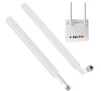 2pcs Antena 4G LTE Antena SMA Macho, 10dBi 700-2700MHz Antena Omnidireccional con Conector SMA Macho para Enrutador CPE, Punto de Acceso, Extensor de Rango Inalámbrico, Cámara IP
