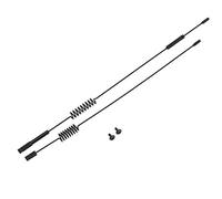 2PCS Antena Decorativa para Coche RC, Metal Durable RC Simulación Antena RC Decoración Accesorios para Traxxas RC Crawler Car