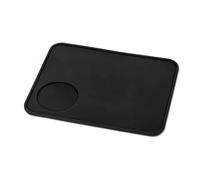 2pcs Anti-skid Coffee Tamper Mat Pad Barista Coffeeware Tamping Tools Espresso Tampering Holder Corner Thicken(Flat-mat)