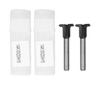 2PCS Arc Bending Router Bit, 90 Degree Carbide Grooving Cutter, Integrated Arc Forming Router Bit with Thickened Carbide Edges for Wood Trimming and Grooving, Includes Storage Boxe