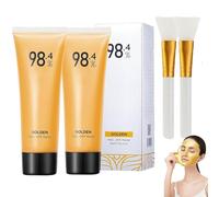 2Pcs Ascribei Gold Foil Peel off Mask,98.4 Golden Mask - Peel-Off Anti-Wrinkle Face Mask,Anti-Aging Gold Face Mask,Removes Blackheads and Cleans Pores