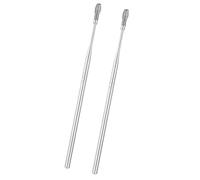 2pcs Auricada de resorte espiral, herramienta de extracción de oídos de primavera de primavera de acero inoxidable para cera espiral de cera de herramientas de herramientas de cuidado de la oreja