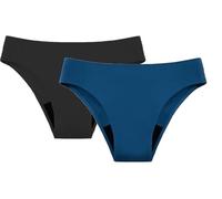 2PCS Bañador Menstrual Niña Adolescentes Bikini Baño Traje De Baño Menstrual Mujer Bragas Cómodas Bikinis Menstruales Mujer Pantalones Menstruales para Natación (C 2PC, S)