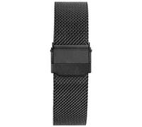 2pcs Banda de Reloj de Milán 10MM 12MM 14MM 16MM 17MM 18MM 19MM 20MM 21MM 22MM Ancho Strap Stap- Liberación Rápida - 304 Pulsera de Acero Inoxidable (Color : Noir, Size : 10MM)
