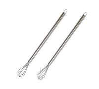 2pcs Batidores Manuales Pequeños de Acero Inoxidable, Mini Batidor para Tazas y Recipientes, 23cm Batidora Manual para Espumar Leche, Montar Nata y Mezclar Ingredientes de Cocina