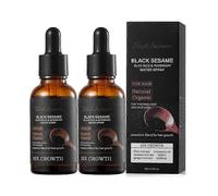 2pcs Black Sesame Hair Growth Liquid Hair Root Strengthening Repairing Improving Hair Loss Prevention Fixation Essential Oil