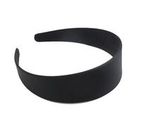 2PCs Black Simple Wide Headband 1.5 2 2.5 3 4cm Girl Women DIY Jewelry Material Headband Semi-finished Hair Acce(Black)