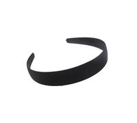 2PCs Black Simple Wide Headband 1.5 2 2.5 3 4cm Girl Women DIY Jewelry Material Headband Semi-finished Hair Acce(Black B)