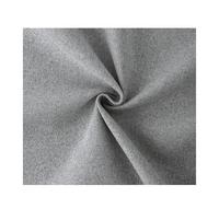 2pcs Blackout Living Room Window Faux Linen Curtains Bedroom Curtains Drapes Solid Color Curtain para Dormitorio(Grey,W100xH270cm)