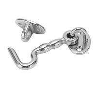 2pcs Boat Door Latch Hook, Stainless Steel Hook Eye Latch, Heavy Duty Privacy Hook with Eye Latch for Marine Door Window
