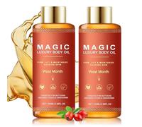 2PCS Body Oil,Magic Body Oil,100% Puro y Natural,Reafirma e hidrata la piel,Revitaliza la Piel,Prevención de Estrías,Aceite corporal apretado