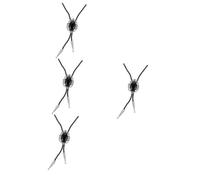 2pcs Bolo Tie Bow Vintage Retro Decor Mens Accessories Silver Ties for Men Moon Necklace Beaded Agate Man Neckline