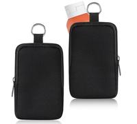 2Pcs Bolsa de Neopreno Suave, Mini Bolsa Portátil para Cosméticos