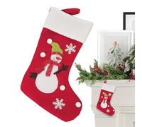 2pcs Bolsas De Medias De Navidad, Medias De Navidad De Papá Noel, Medias De Navidad Con Puño De Felpa, Bolsas De Medias De Navidad De Terciopelo, Bolsas De Dulces De Papá Noel, Medias De Chimenea De