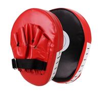 2PCS Boxing Focus Pads High Elasticity EVA Punching Target Mitts,PU Leather Curved Punching Mitts with Adjustable Strap,Lightweight for Hook Jab Strike MMA KickboxingMuay Training Padded