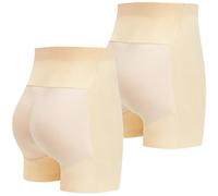 2pcs Bragas con Relleno Gluteos, Fajas con Relleno Gluteos, VentilacióN Hueca Fajas con Relleno De Caderas, Cintura Alta Sin Marcas Fajas Reductoras Mujer Adelgazantes