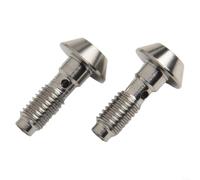 2PCS Brake Line Screws Stainless Steel for para magura MT4 MT5 | 304 stainless steel, rust resistant, silver finish, fits para magura MT4 MT5, includes 2 screws