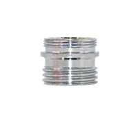 2Pcs Brass Silver 1/2 x M16 M18 M24 M28 Male Female Threaded Connector Faucet Conversion Connector Repair Garden Tap Fittings(Red)