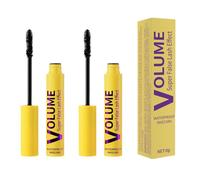 2PCS Bubble Mascara, Colossal Bubble Lash Mascar, Waterproof, Smudge-Proof, Volume and Length Formula for Bold