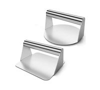 2Pcs Burger Press,Hamburger Press,5.5Inch Round & Square Smash Burger Press for Hamburger Smasher T