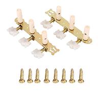 2pcs Cabezales de Guitarra con 8 Empulgueras Clavijas Ajuste Clave Clavija Afinador