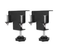 2PCS Cabinet Clamps, Drawer Clamps, Stainless Steel Non-Slip Drawer Front Mounting Clamps for precise alignment and secure fastening in woodworking. (Black)