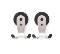 2PCS Café para soporte de manipulación con ganchos de acero inoxidable de fuerza magnética para asegurar el engranaje de espresso (plata)