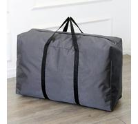 2pcs Caja Almacenaje Ropa 120L, Almacenamiento de Ropa de Oxford 210D, Bolsa de Almacenamiento, Bolsa de Almacenamientos, Almacenamientos de Ropas con Cremallera y Manija(Gris)