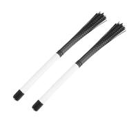 2Pcs Cajon Brush Telescoping Drum Brushes Nylon Sticks Percussion For Jazz Stick Musical Para el amante de la música que toca la batería