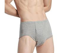 2PCS Calzoncillos De Incontinencia Para Hombres - Pañales Reutilizables Para Adultos Calzoncillos De Tela Para Pacientes De Edad Avanzada, Pañales Lavables A Prueba De Fugas,Gris,2XL