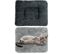 2Pcs Cama de Felpa para Animales Pequeños Alfombra de Ropa de Cama Suave y Cálida Manta para Accesorios de Jaula Almohadilla de Sueño de Invierno para Conejito Hámster Hedgehog Ardilla (BB, 25x32cm)