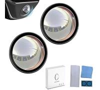 2PCS Car Camera Lens Protector,Car Backup Camera Protective Sticker,360° All-Round Protection,Anti-Scratch&Waterproof,Clear High-Transparency Design,Easy Use Adhesive Installation,For Most Vehicle(A)