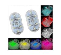2Pcs Car LED Touch Lights Wireless Interior Roof Ceiling Reading Lamps for Door & Trunk Storage Seconds Speed Response