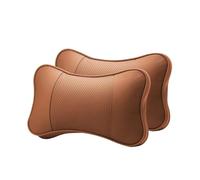 2pcs Car Seat Headrest Rest Relax Pillow Cushion Pad Breathable Neck Protector para Conducir(2PCS Brown)