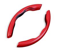 2Pcs Car Steering Wheel Cover para Land Rover Range Rover Evoque/Range Rover Evoque 2000-2023 2024,Protección del Volante Accesorios Transpirables y Resistentes al Desgaste,Red