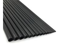 2pcs Carbon Fiber Tubes High Strength Light Weight For DIY Length 500mm(10mmx8.1mm)