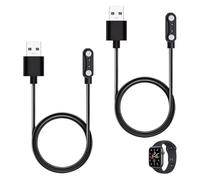 2Pcs Cargador Reloj Inteligente con 4mm 2Pines, Smartwatch Cargador Magnético Carga Rápida Segura para Ticwatch GTX/CXB01/Fitness, YAMAY SW022, AGPTEK LW11, Haylou Solar LS05, Xiaomi MI IMILAB KW66