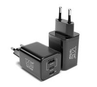 2PCS Cargador USB C 120W 3-Puertos Enchufe Pared USB Carga Rapida Multi USBC Charger Tipo C Adaptador para Samsung Galaxy S24 Ultra/s23/a55,para iPhone 16 / Google Pixel/Oneplus móvil etc