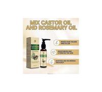 (2PCS)Castor Rosemary Hair Oil Castor oil and Rosemary Oil For Hair Growth and skin, Scalp & Hair Strengthening, Nourishing