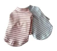 2Pcs Cat Sweater, Stripe Dog Sweatshirt, Warm Lightweight Pet Clothes for Small Dogs Cats(Large)