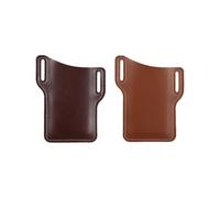 2pcs Cell Phone Waist Bag PU Phone Protective Pouch Phone Pouch (Mixed Color)