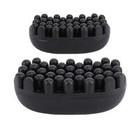 2pcs cepillo de esponja para cabello, goma de goma grande y pequeña cepillo de rizos para hombres herramienta de onda de esponja afro para hombres negros rizos para mujeres