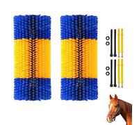 2Pcs Cepillo Rascador para Ganado, cepillo de vaca universal, cepillo de masaje de animales Para Caballos, Rascado Cepillo para Aliviar la Picazón de la Espalda y Mantener la Limpieza para Cerdos